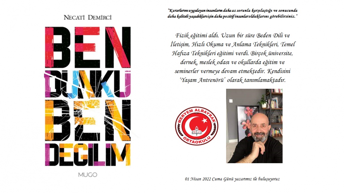 Yazar Necati DEMİRCİ ile Söyleşi Gerçekleştirildi
